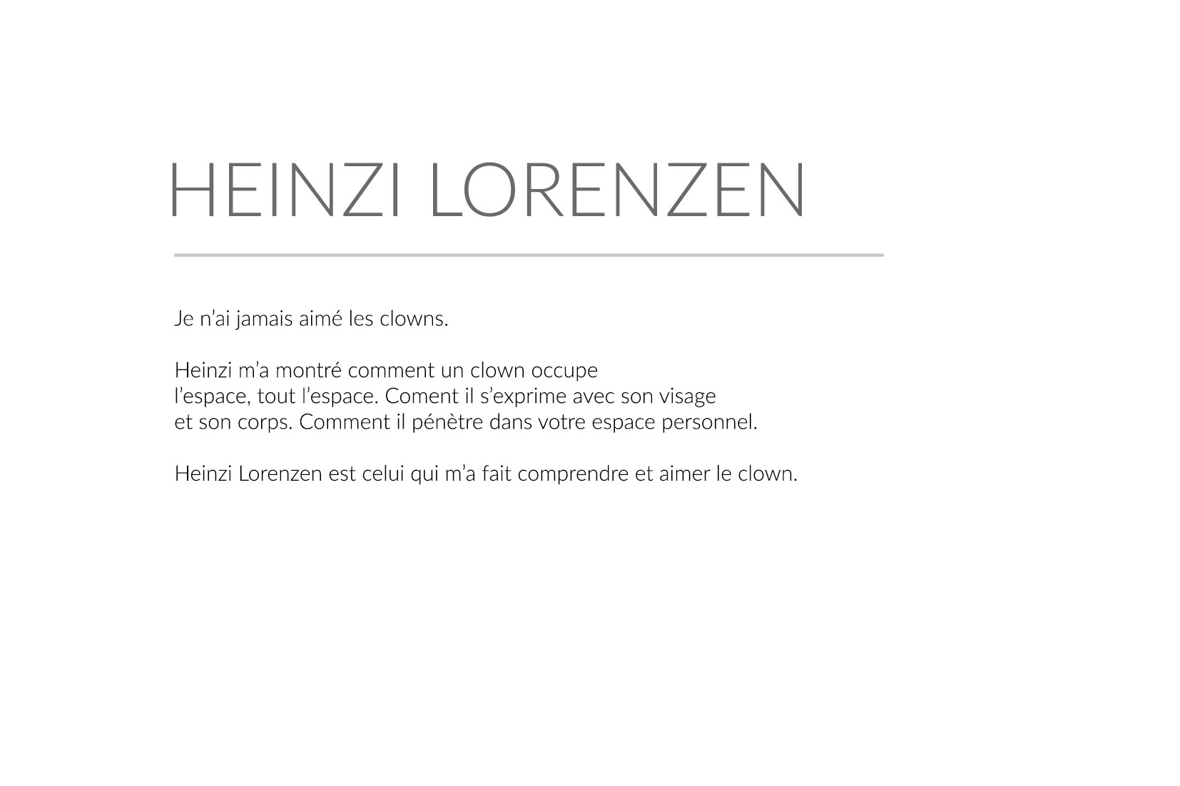 Heinzi Lorenzen photo Daniel Michelon