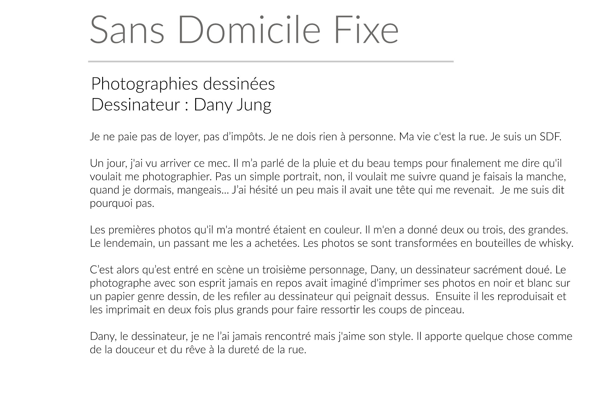 SDF pauvreté jung michelon dessin