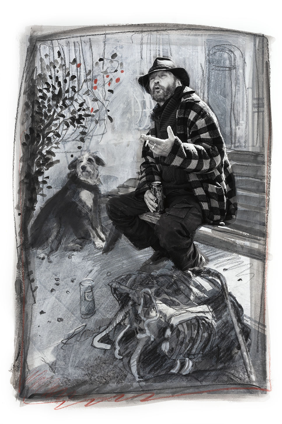 SDF pauvreté jung michelon dessin