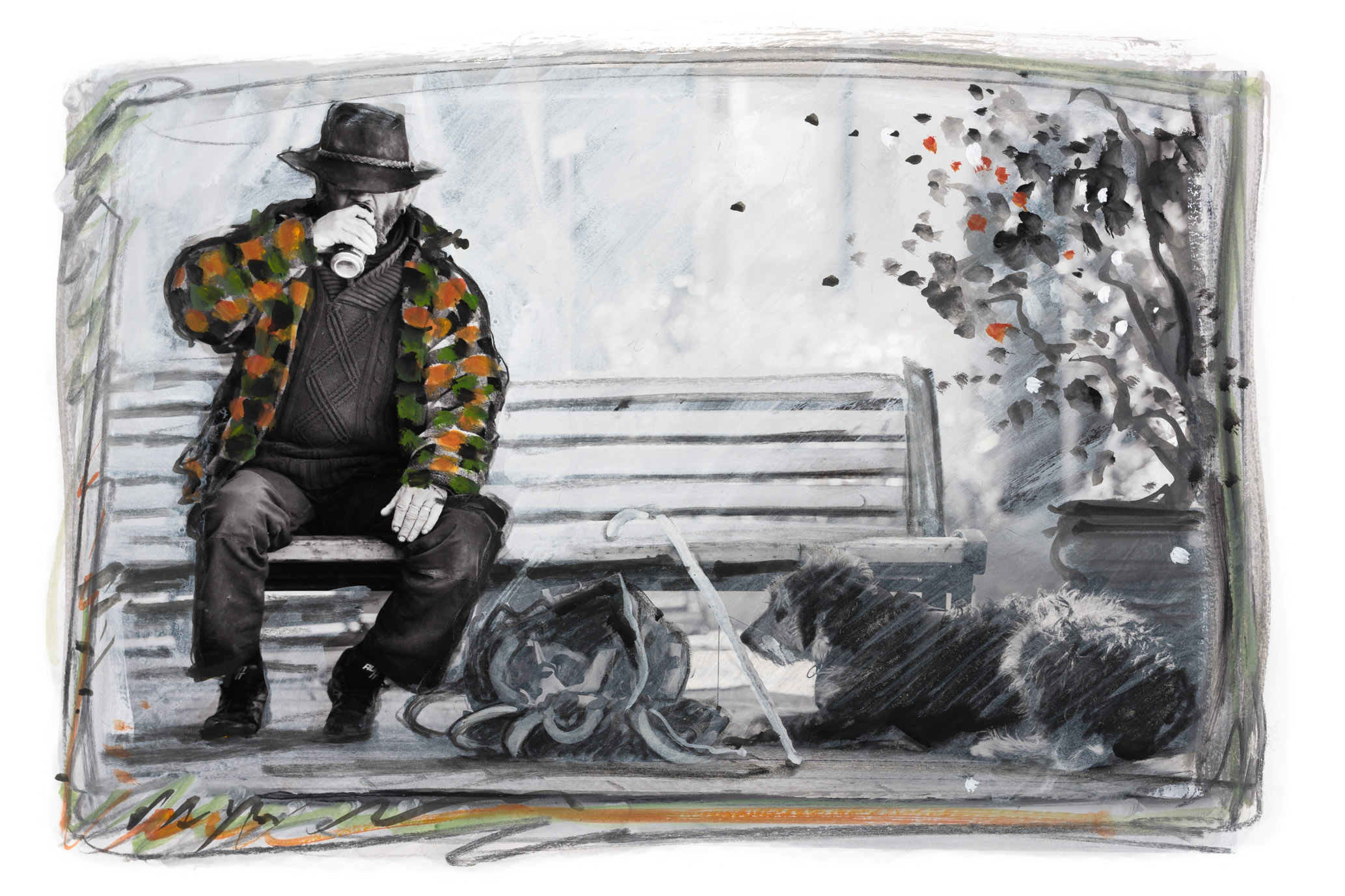 SDF pauvreté jung michelon dessin